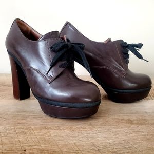 Marni Chocolate Brown Size 37 (Euro) Tie Shoe